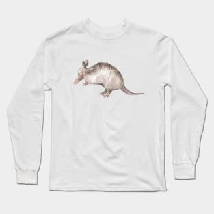 Armadillo Watercolor Long Sleeve T-Shirt